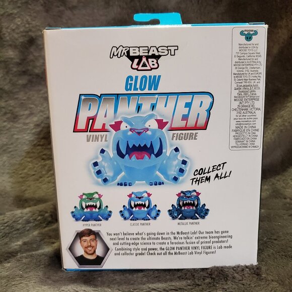 MR BEAST Lab GLOW PANTHER Vinyl Figure 3.5" Glow In The Dark - Picture 7 of 7